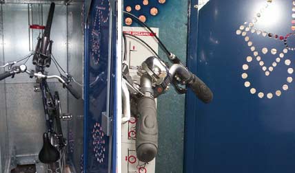 cycle locker, metrolink