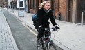 Anne Berg cycling in Manchester