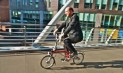 Norman Baker cycling in Manchester